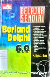 Image of Belajar sendiri borland delphi 6.0