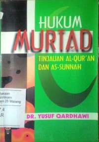 Image of Hukum murtad: tinjauan Al-Qur'an dan As-Sunnah