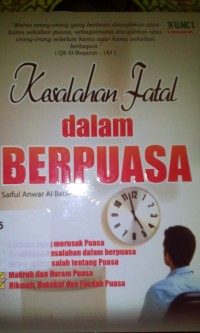 Image of Kesalahan fatal dalam berpuasa