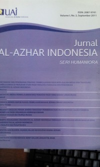 Image of Jurnal Al-Azhar Indonesia; seri humaniora