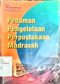 Image of Pedoman pengelolaan perpustakaan madrasah