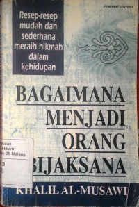 Image of Bagaimana menjadi orang bijaksana
