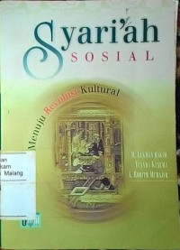 Image of Syariah sosial : Menuju revolusi kultural