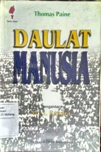 Image of Daulat manusia: jawaban atas serangan Burke terhadap revolusi Perancis
